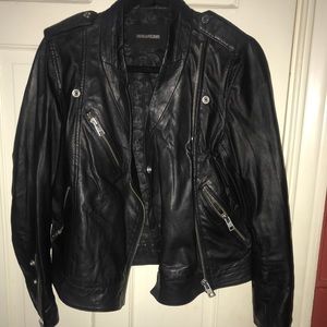Zadig and Voltaire leather moto jacket